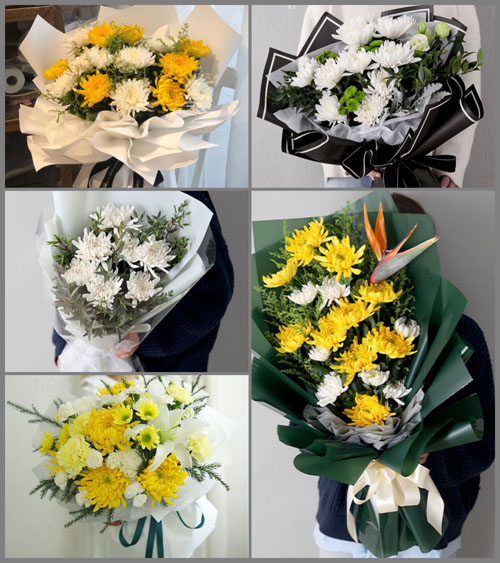 浙江省舟山普陀区展茅街道白事花束代送